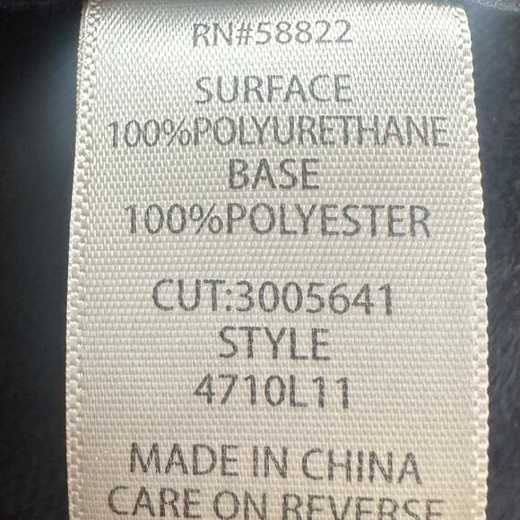 Max Studio Black Vegan Faux Leather Wrap Mini Skirt Size XS Y2K Edgy A-Line Chic - Picture 6 of 6